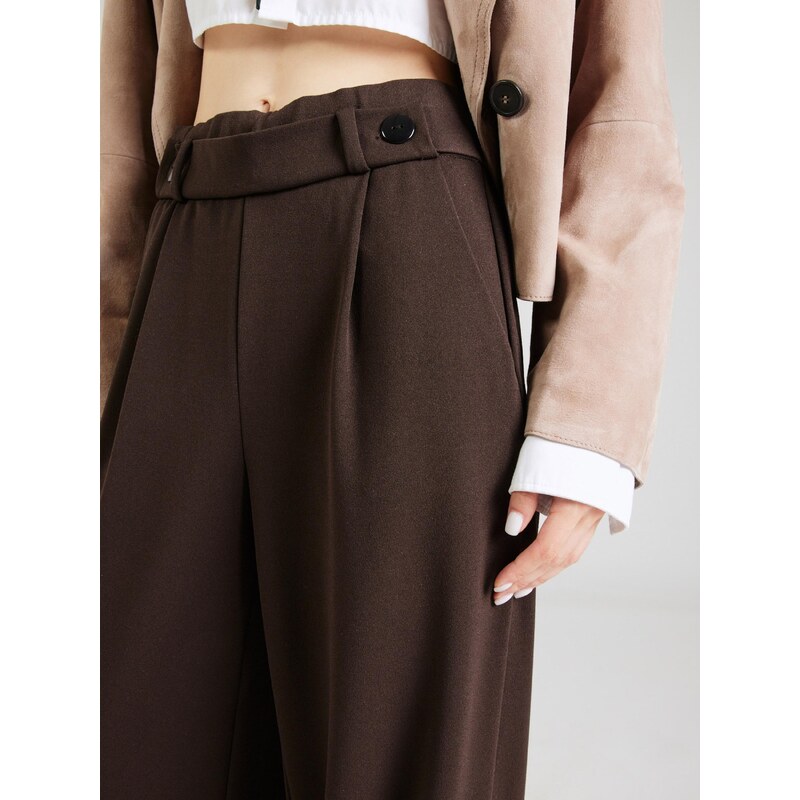 VERO MODA Hlače z naborki 'VMSTAR' čokolada