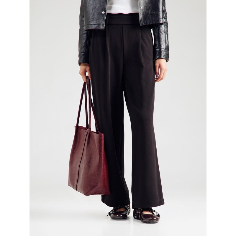 VERO MODA Hlače z naborki 'VMSTAR' črna