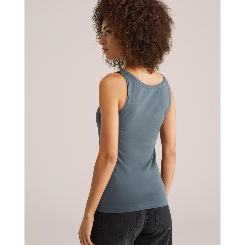 WE Fashion Top temno zelena