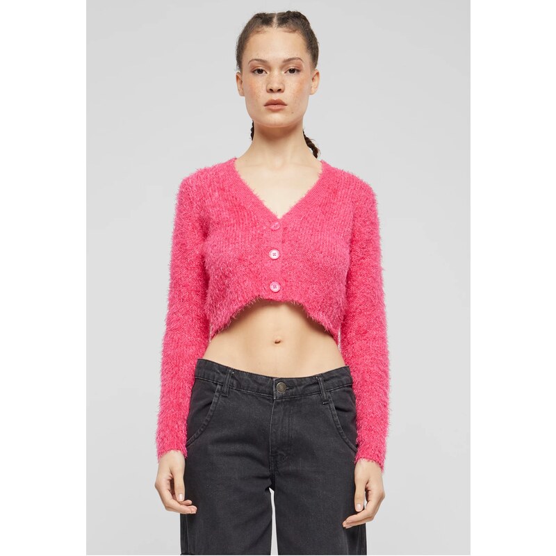 Urban Classics Women's feather sweater - pink