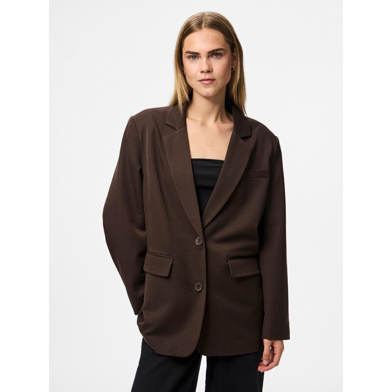 PIECES Blazer 'PCKamil' temno rjava