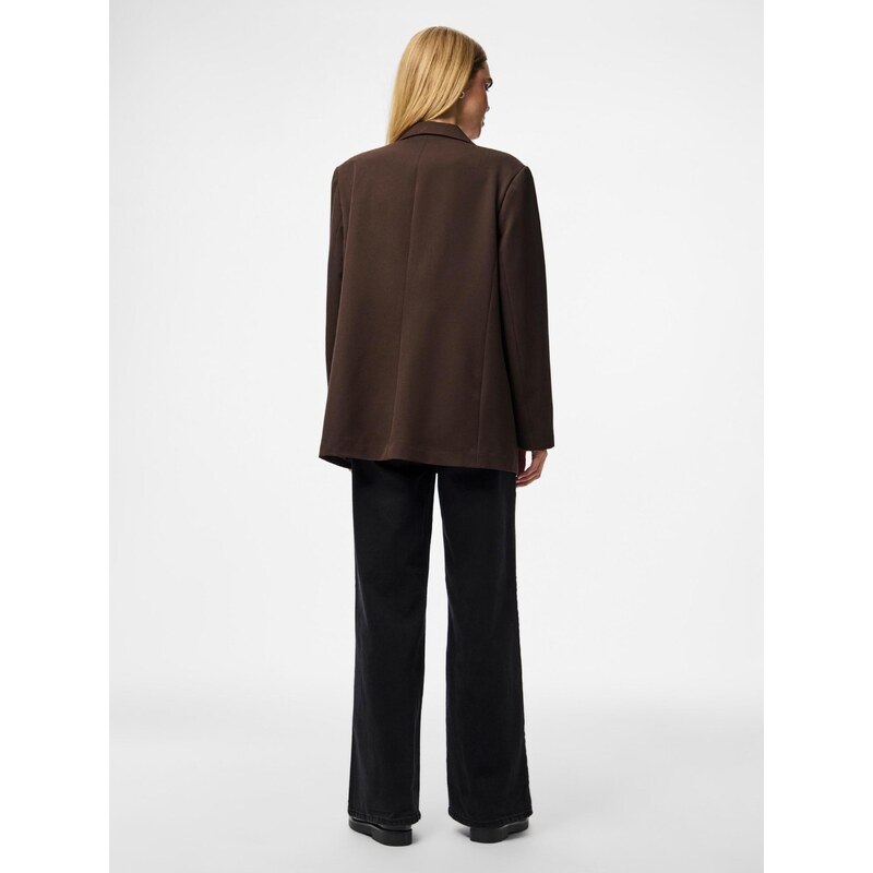 PIECES Blazer 'PCKamil' temno rjava