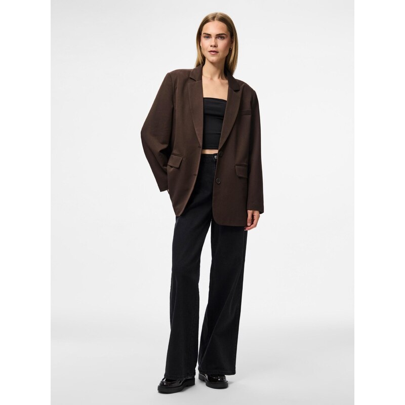 PIECES Blazer 'PCKamil' temno rjava