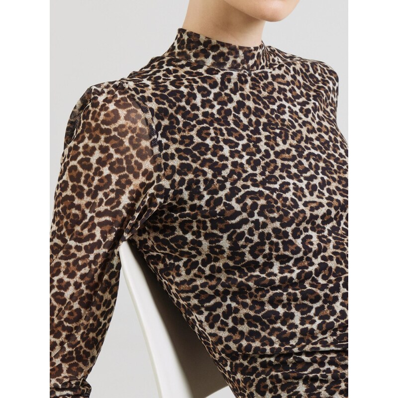 ONLY Obleka 'ONLERICA' rjava / greige / črna