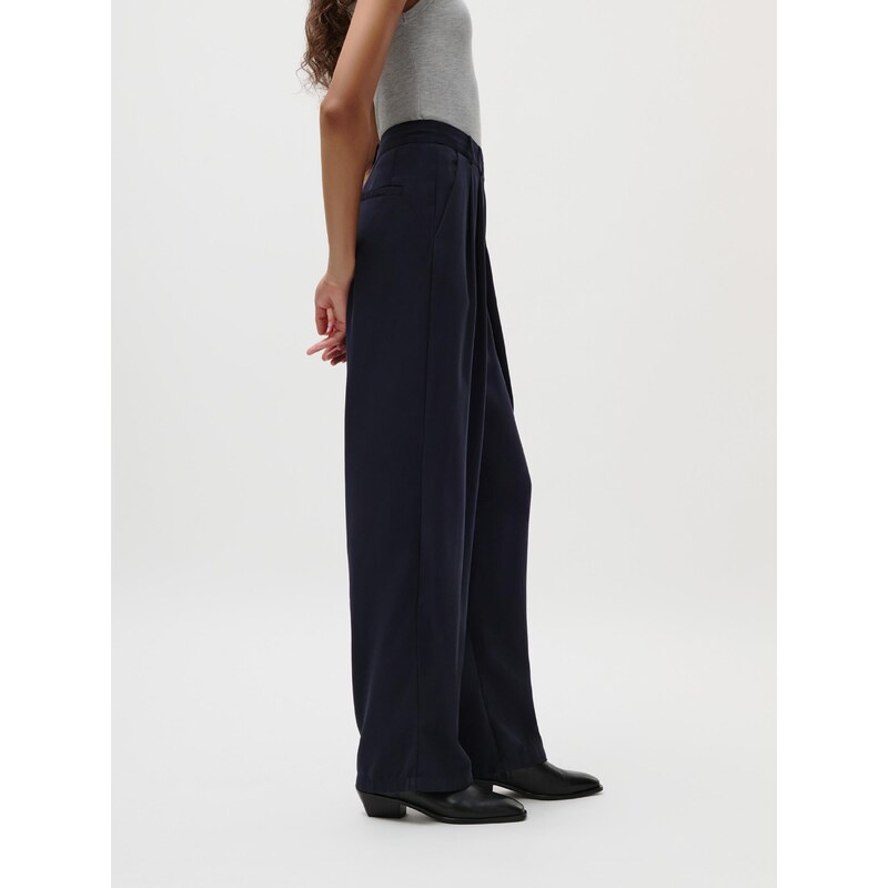 LeGer by Lena Gercke Hlače z naborki 'Kora' temno modra