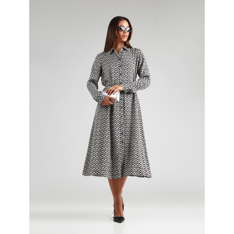 COMMA Dolga srajca črna / bela