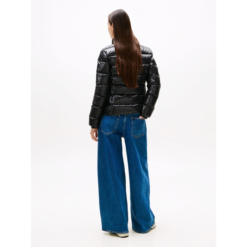 Tommy Jeans Prehodna jakna črna