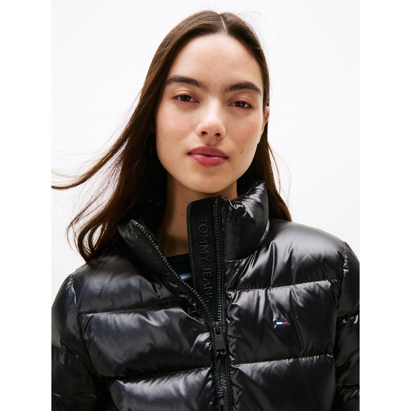 Tommy Jeans Prehodna jakna črna