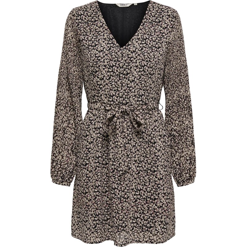 ONLY Obleka 'ONLSTAR' rjava / črna / off-bela