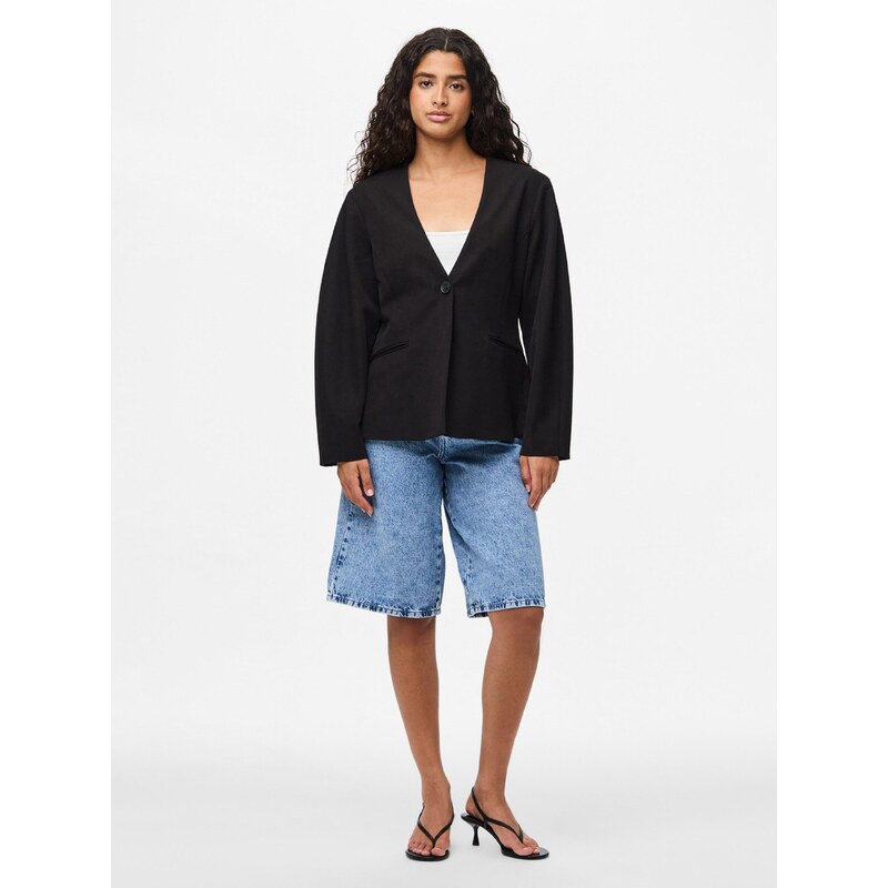 PIECES Blazer 'PCKAMIL' črna