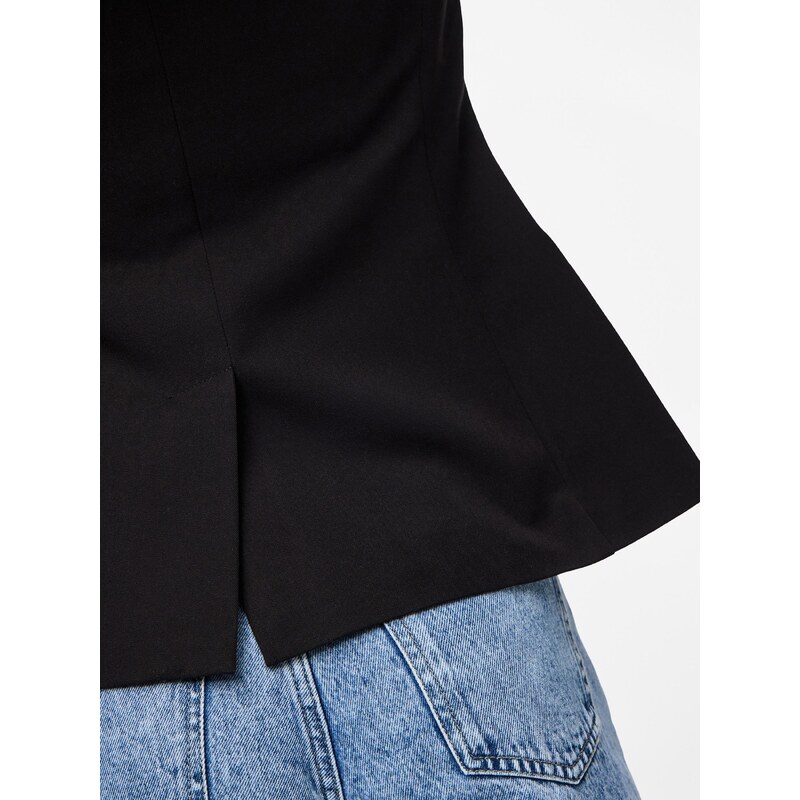 PIECES Blazer 'PCKAMIL' črna