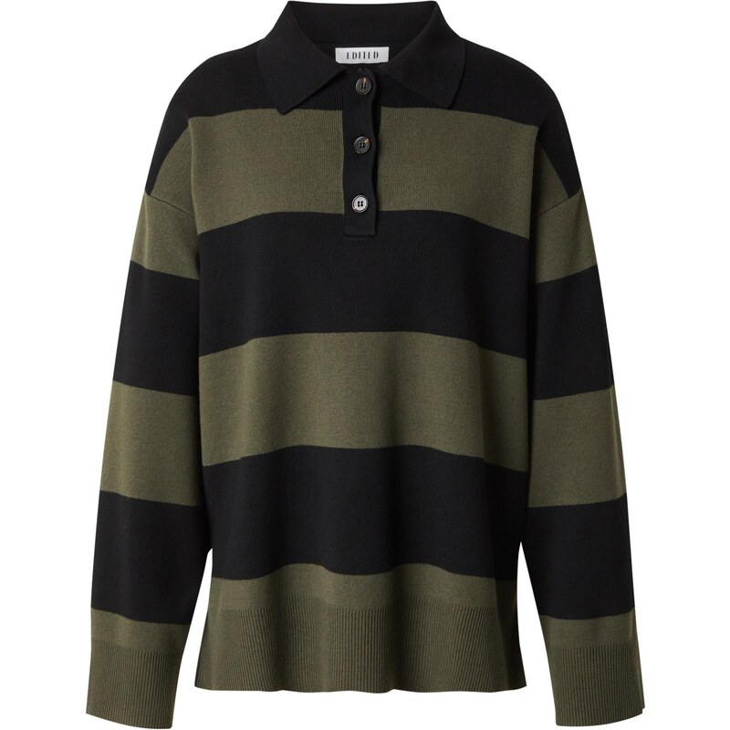 EDITED Majica 'Laiani' zelena / črna