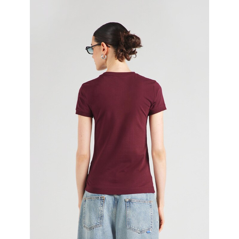 GUESS Majica vinsko rdeča