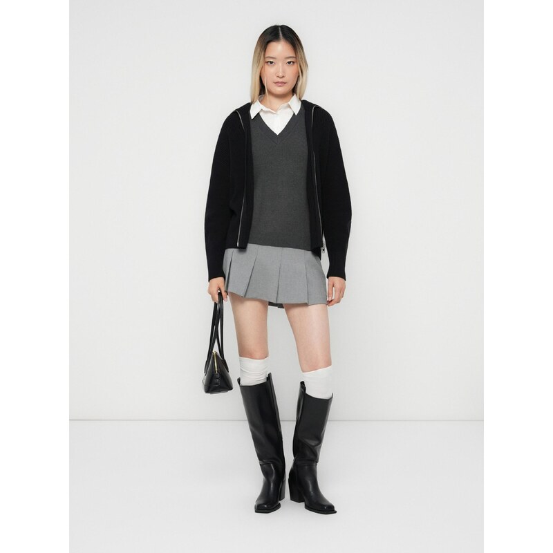 JJXX Pletena jopa 'JXADELINE' črna