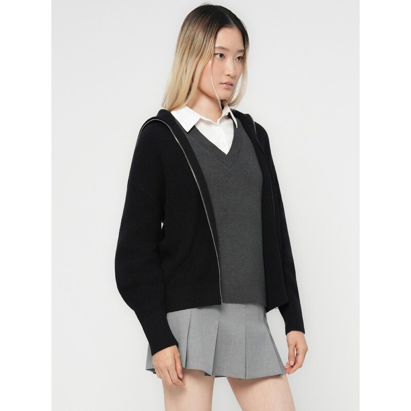 JJXX Pletena jopa 'JXADELINE' črna