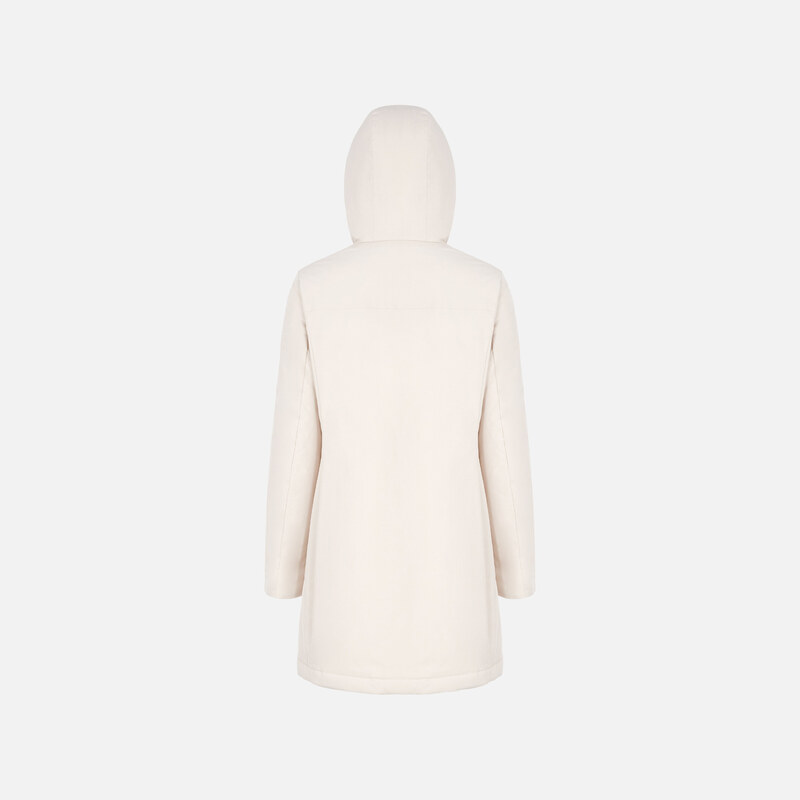 Cream Women's Parka Geox Spherica - Women's