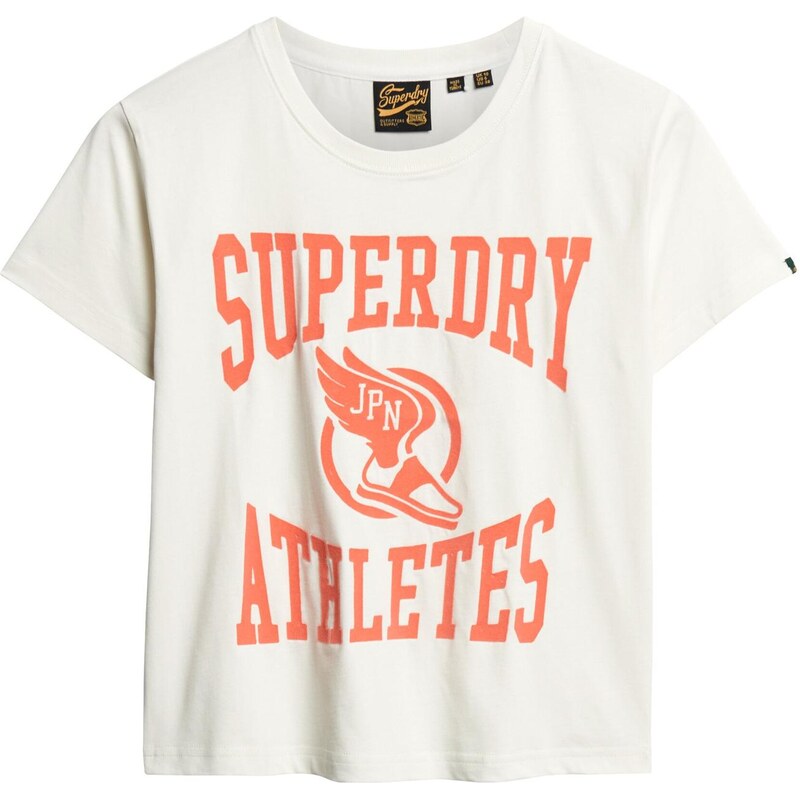 Superdry & Co Majica oranžna / bela