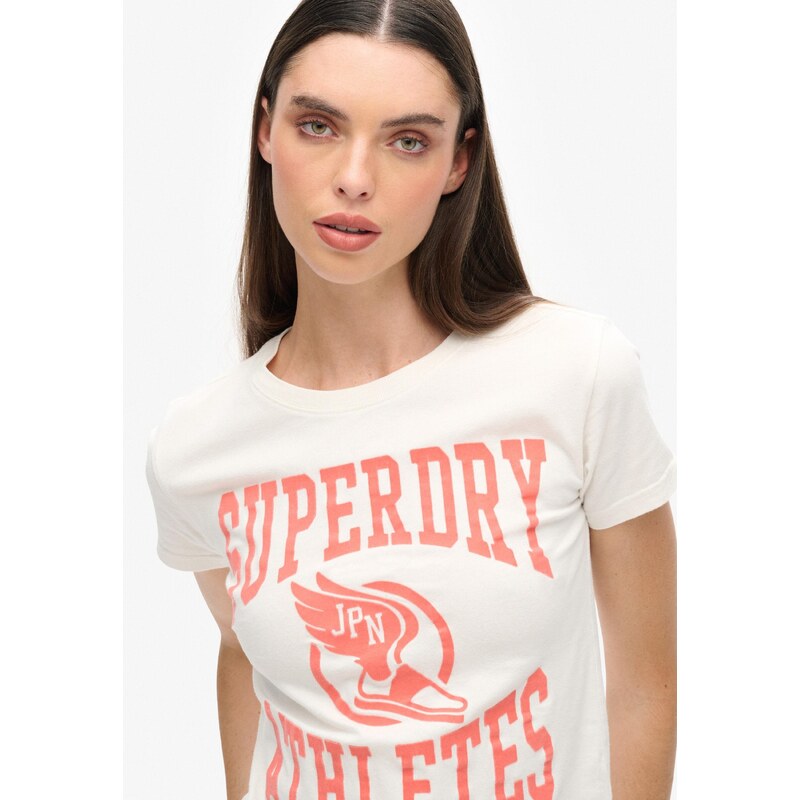 Superdry & Co Majica oranžna / bela