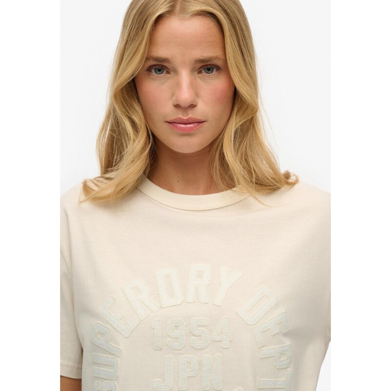 Superdry & Co Široka majica bela / naravno bela