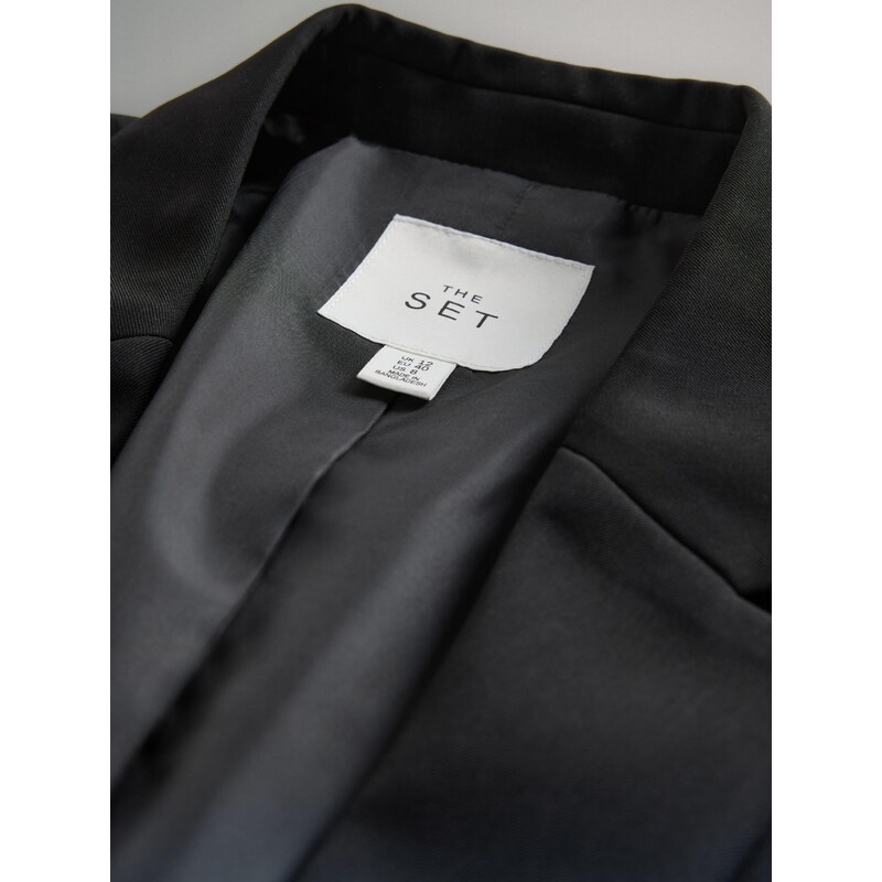 The Set Blazer črna