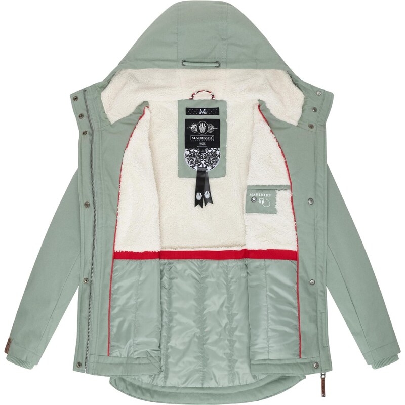 MARIKOO Zimska jakna 'Bikoo' svetlo zelena