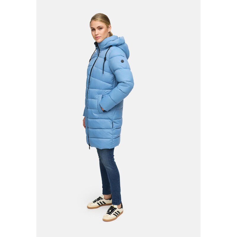 MARIKOO Zimski plašč 'Kaltnäschen 16' nebeško modra