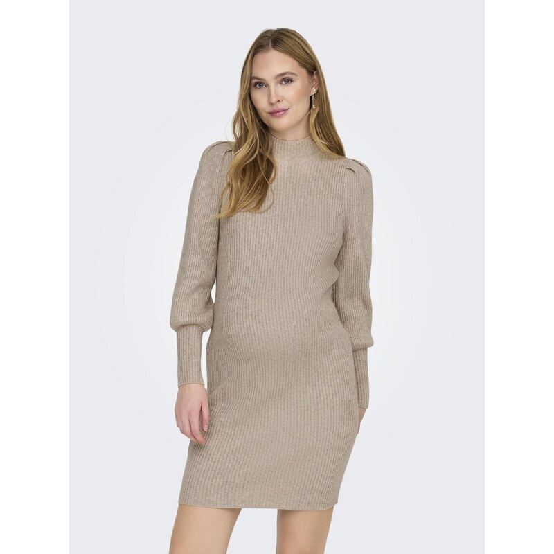 Only Maternity Pletena obleka 'OLMKATIA' bež
