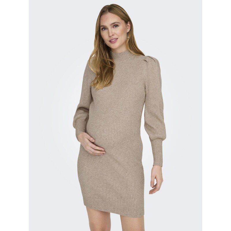 Only Maternity Pletena obleka 'OLMKATIA' bež