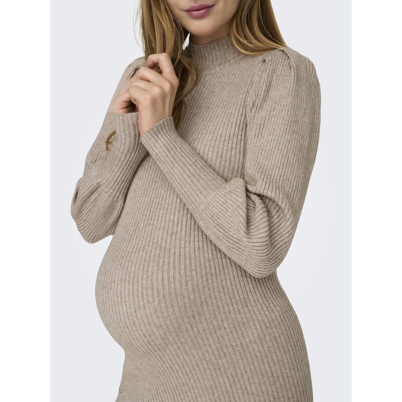 Only Maternity Pletena obleka 'OLMKATIA' bež