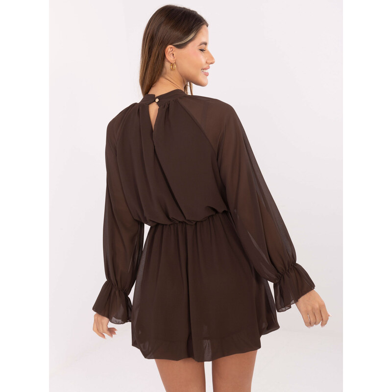 RUE PARIS Dress-MI-SK-A1554.26-brown