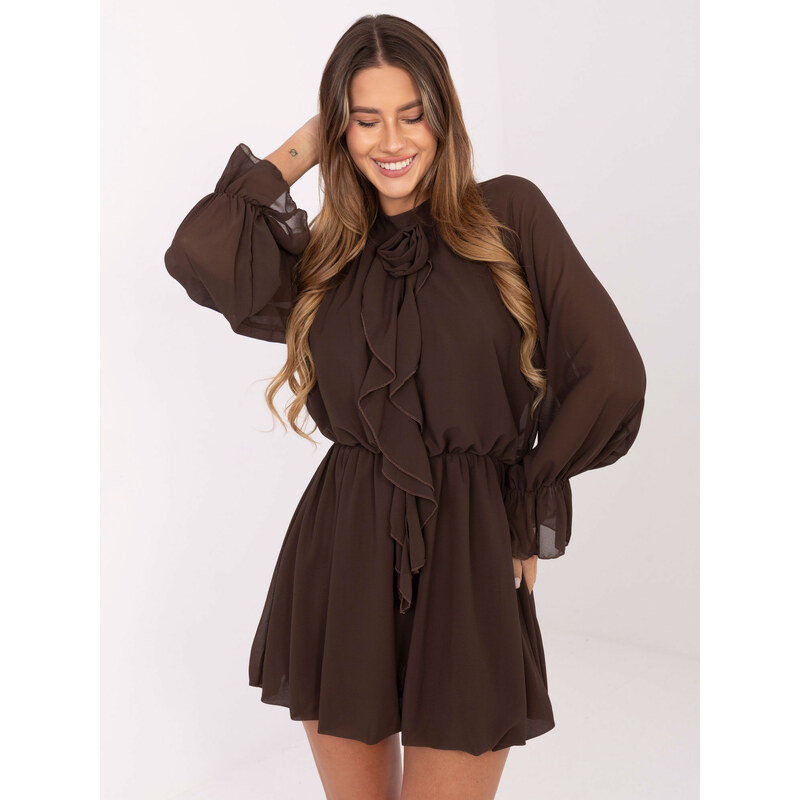 RUE PARIS Dress-MI-SK-A1554.26-brown