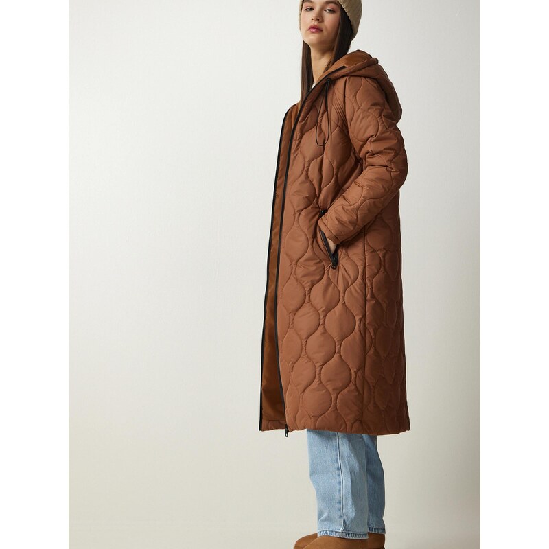 Happiness İstanbul Prehoden plašč konjak