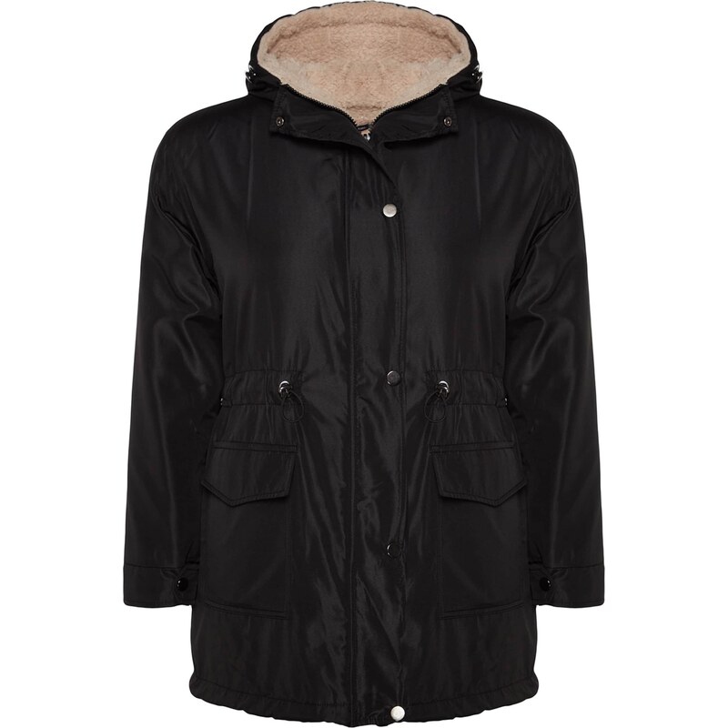 Trendyol Curve Zimska jakna črna