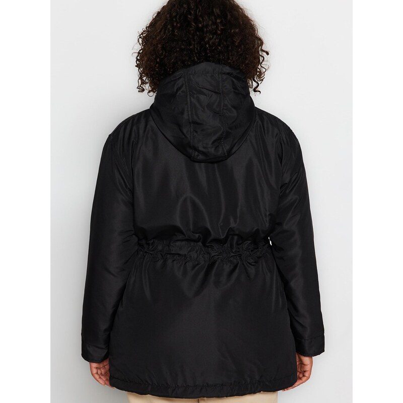 Trendyol Curve Zimska jakna črna