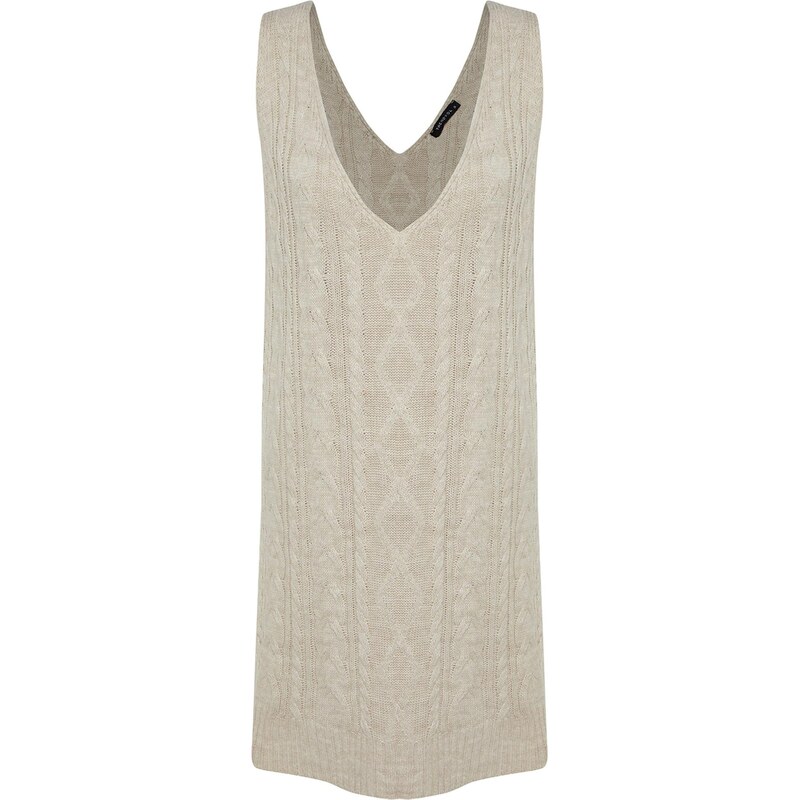 Trendyol Pletena obleka kamen