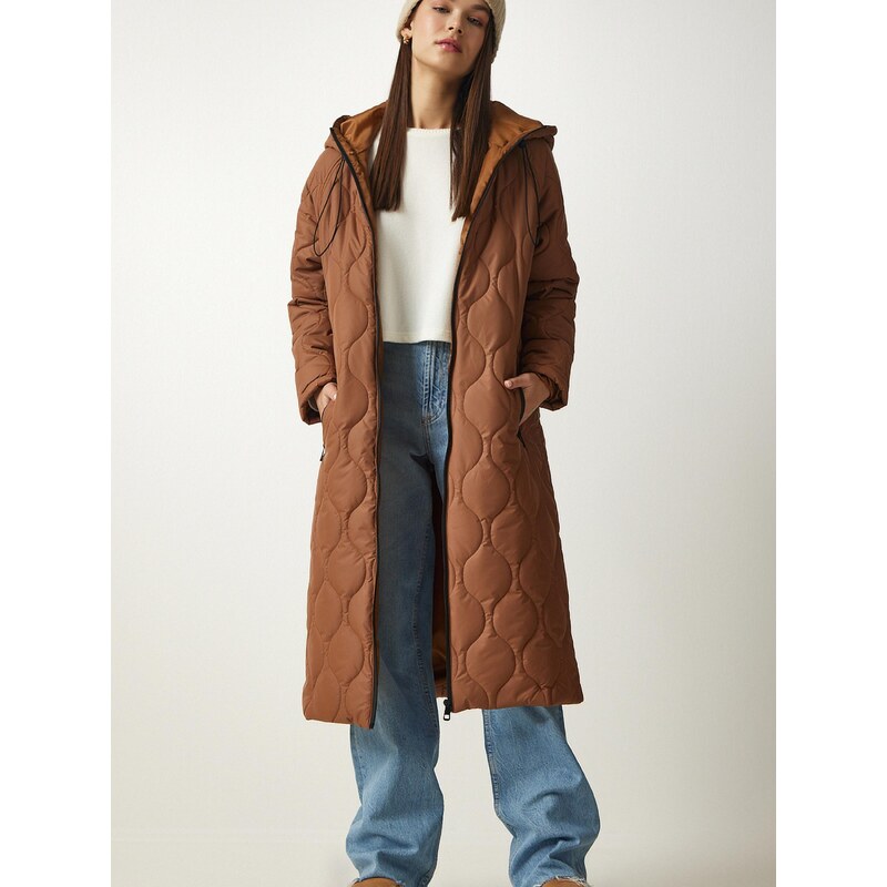 Happiness İstanbul Prehoden plašč konjak