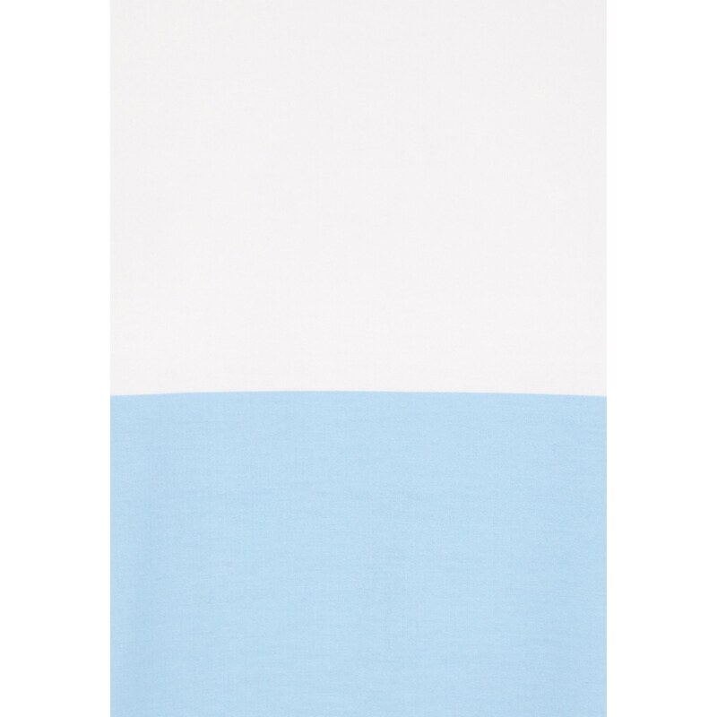 SANIKA Majica svetlo modra / svetlo oranžna / bela