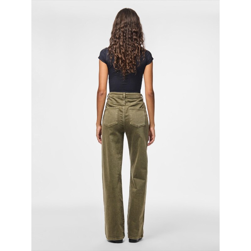 PIECES Kavbojke 'PCSILKE' oliva