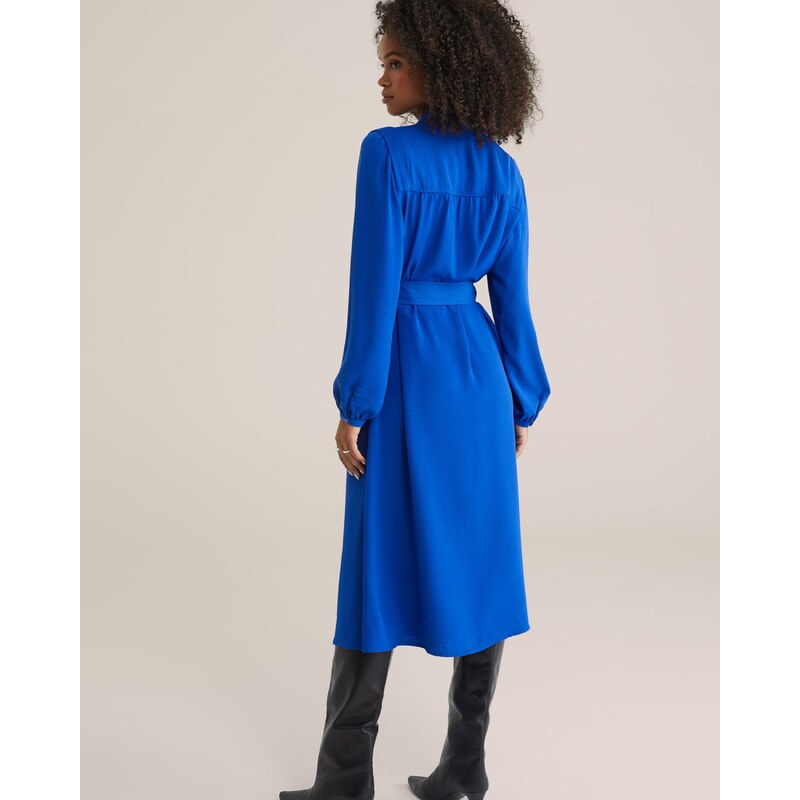 WE Fashion Obleka kobalt modra