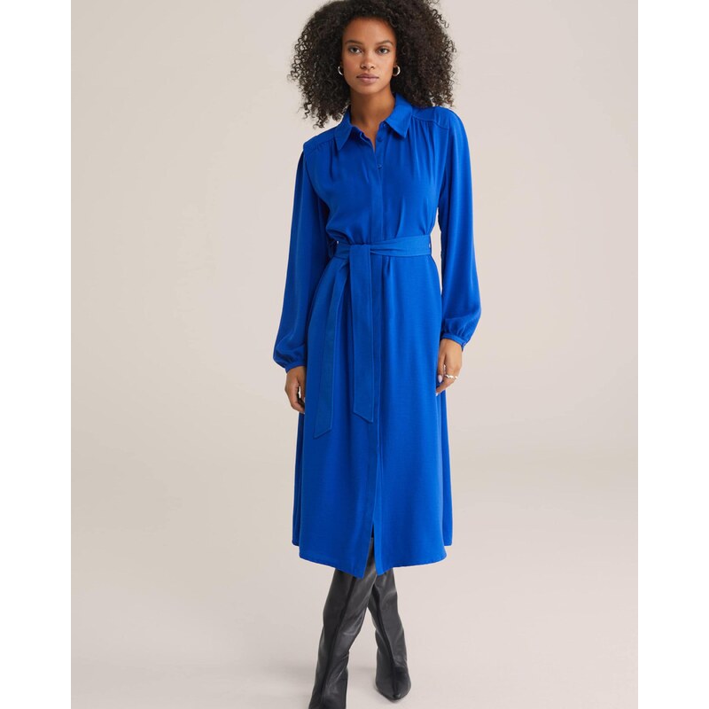 WE Fashion Obleka kobalt modra