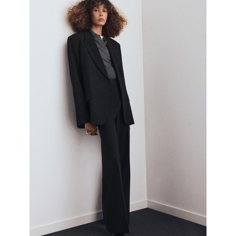 MANGO Blazer 'Upsala' črna