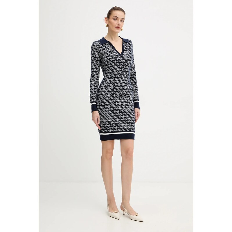 Obleka s primesjo volne Guess AUBREY