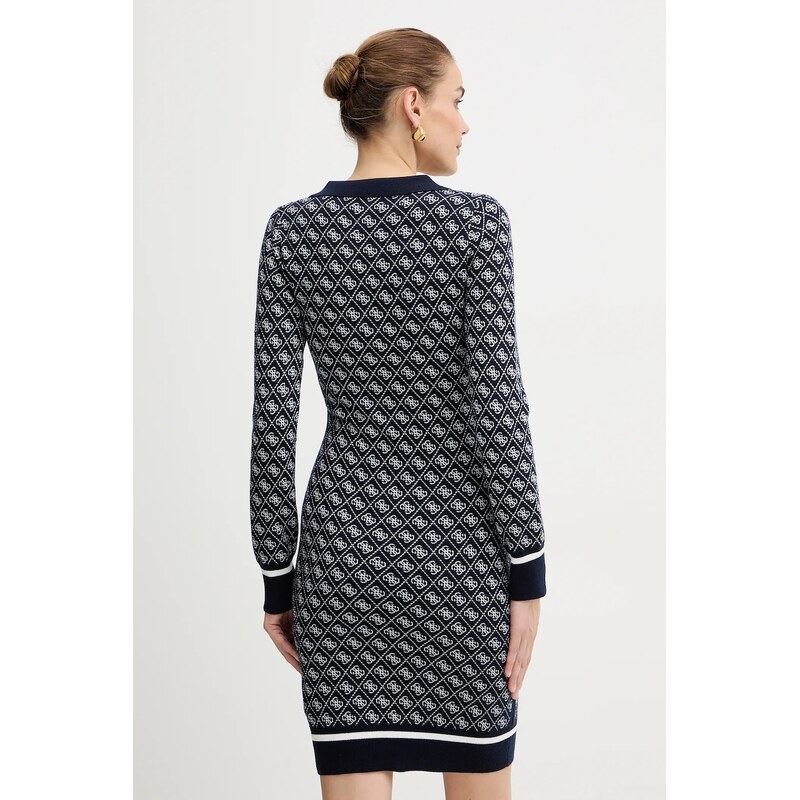 Obleka s primesjo volne Guess AUBREY