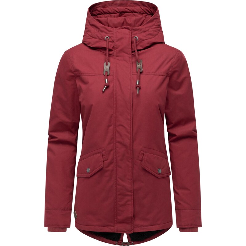 Ragwear Zimska jakna 'Parkker' vinsko rdeča