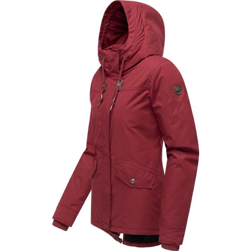 Ragwear Zimska jakna 'Parkker' vinsko rdeča