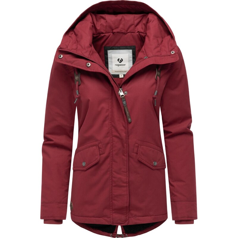 Ragwear Zimska jakna 'Parkker' vinsko rdeča