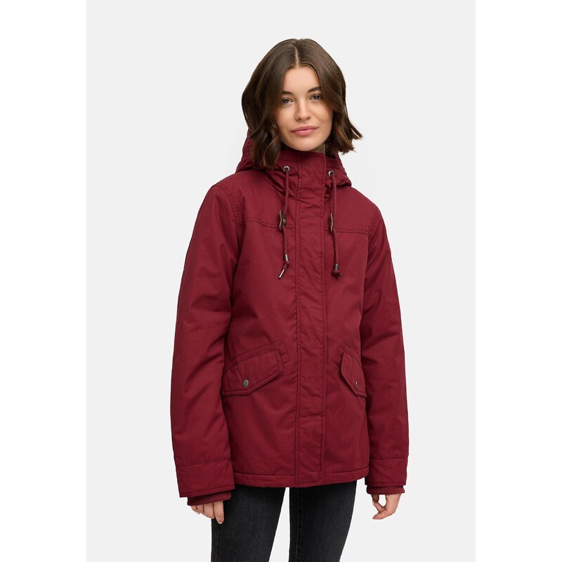 Ragwear Zimska jakna 'Parkker' vinsko rdeča
