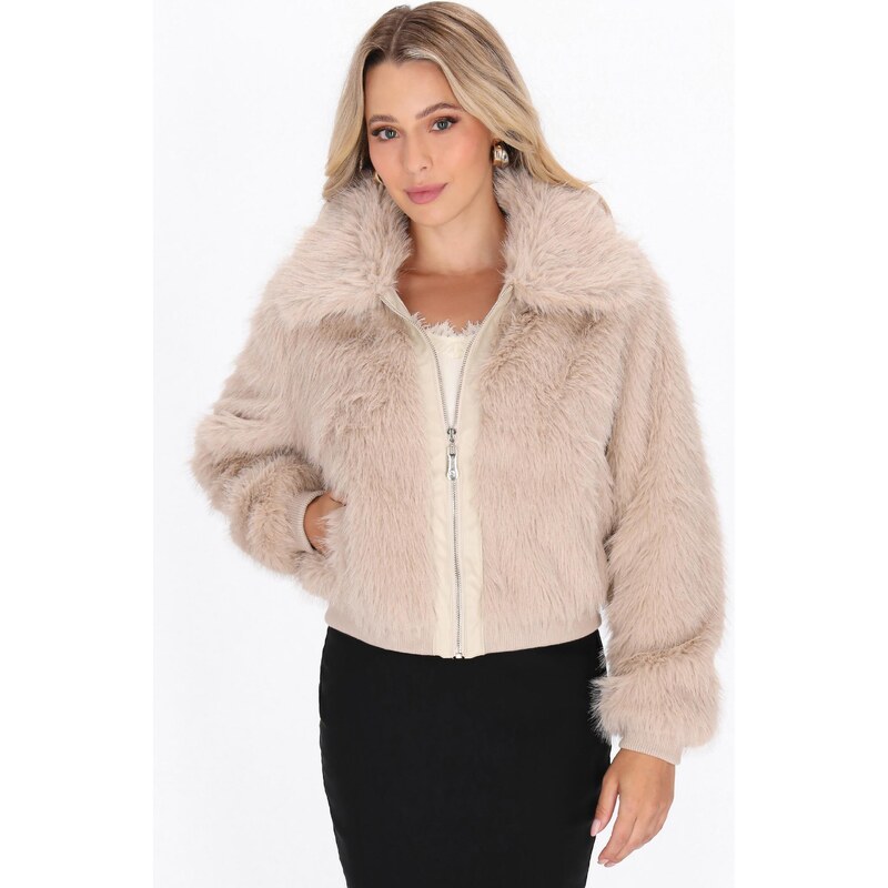 faina Prehodna jakna bež