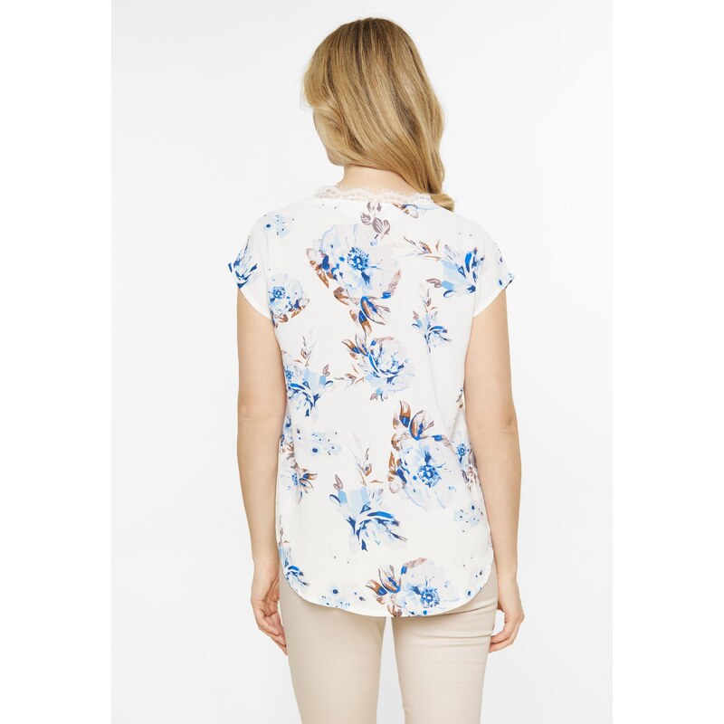 Usha Top svetlo modra / temno modra / rjava / bela