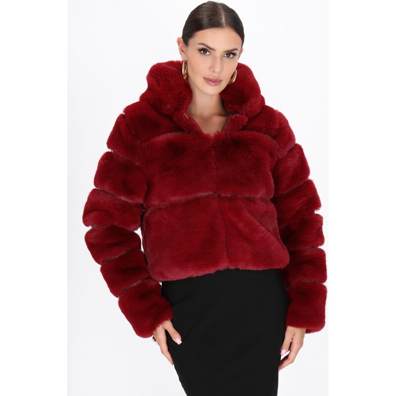 faina Zimska jakna temno rdeča